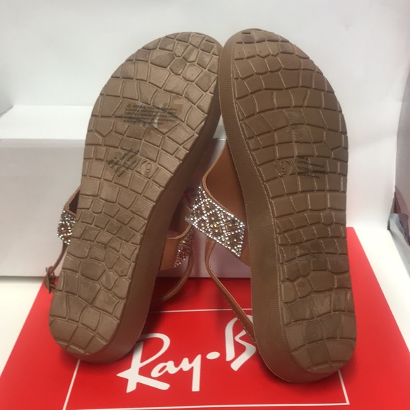 BNWT Sandals Olivia Miller size 9 Brown Stones - Picture 7 of 10